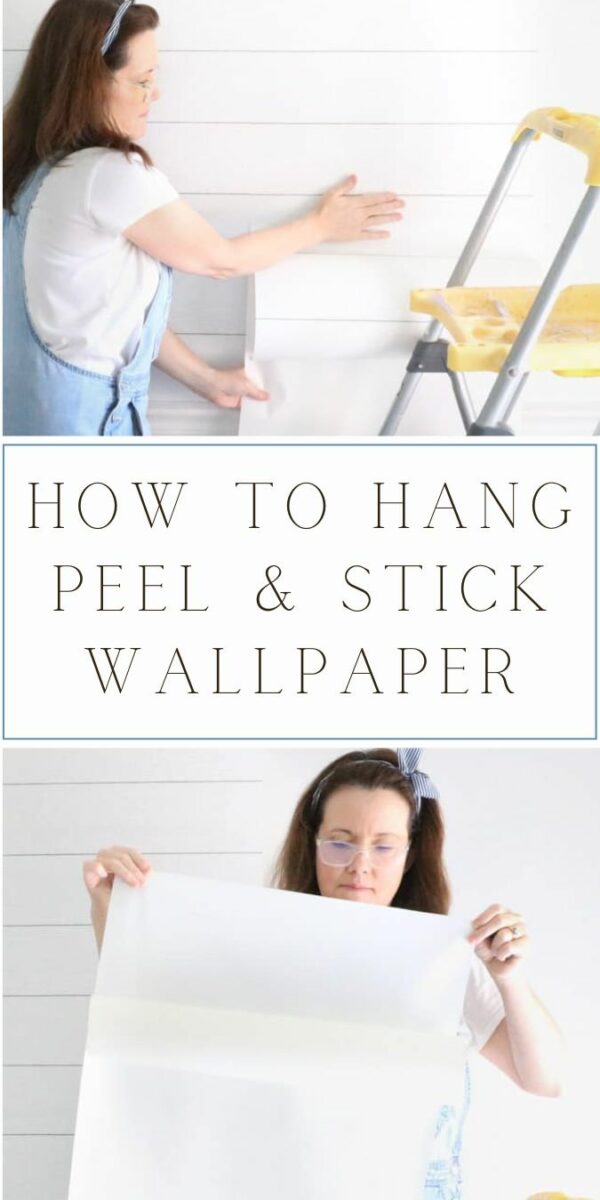 How to hang peel and stick wallpaper
