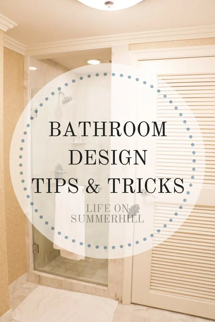 bathroom design tips and tricks