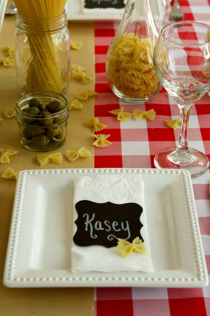 Italian Dinner Party Styling Inspiration place setting
