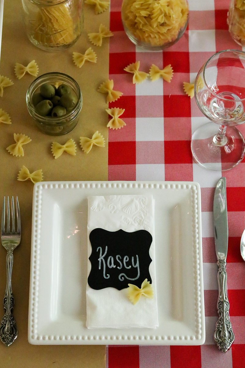 Italian themed party styling inspiration
