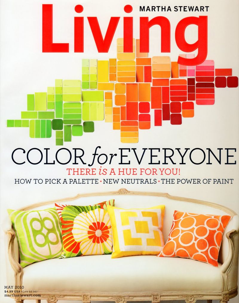 Popular home decorating and DIY magazine like Martha Stewart