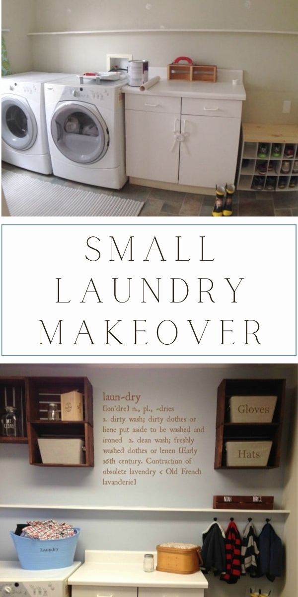 small laundry room makeover