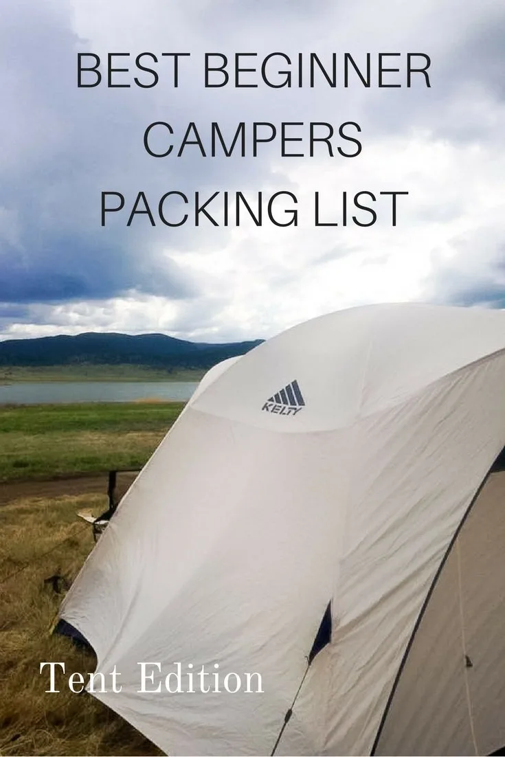 beginner campers packing list pinterest