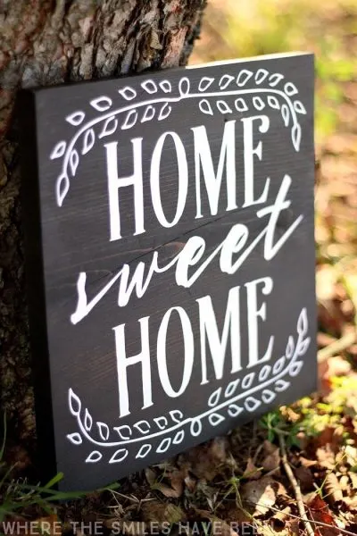 Farmhouse decor home sweet home sign