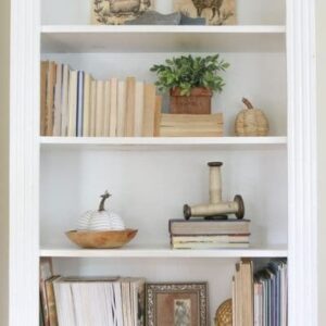 Decorating with mini pumpkins