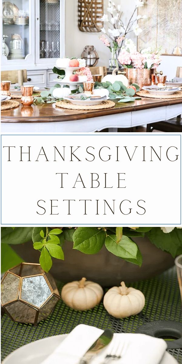Thanksgiving table settings
