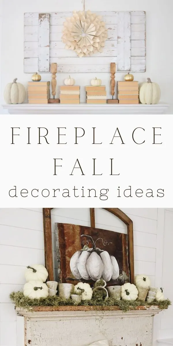 Fireplace fall decorating ideas