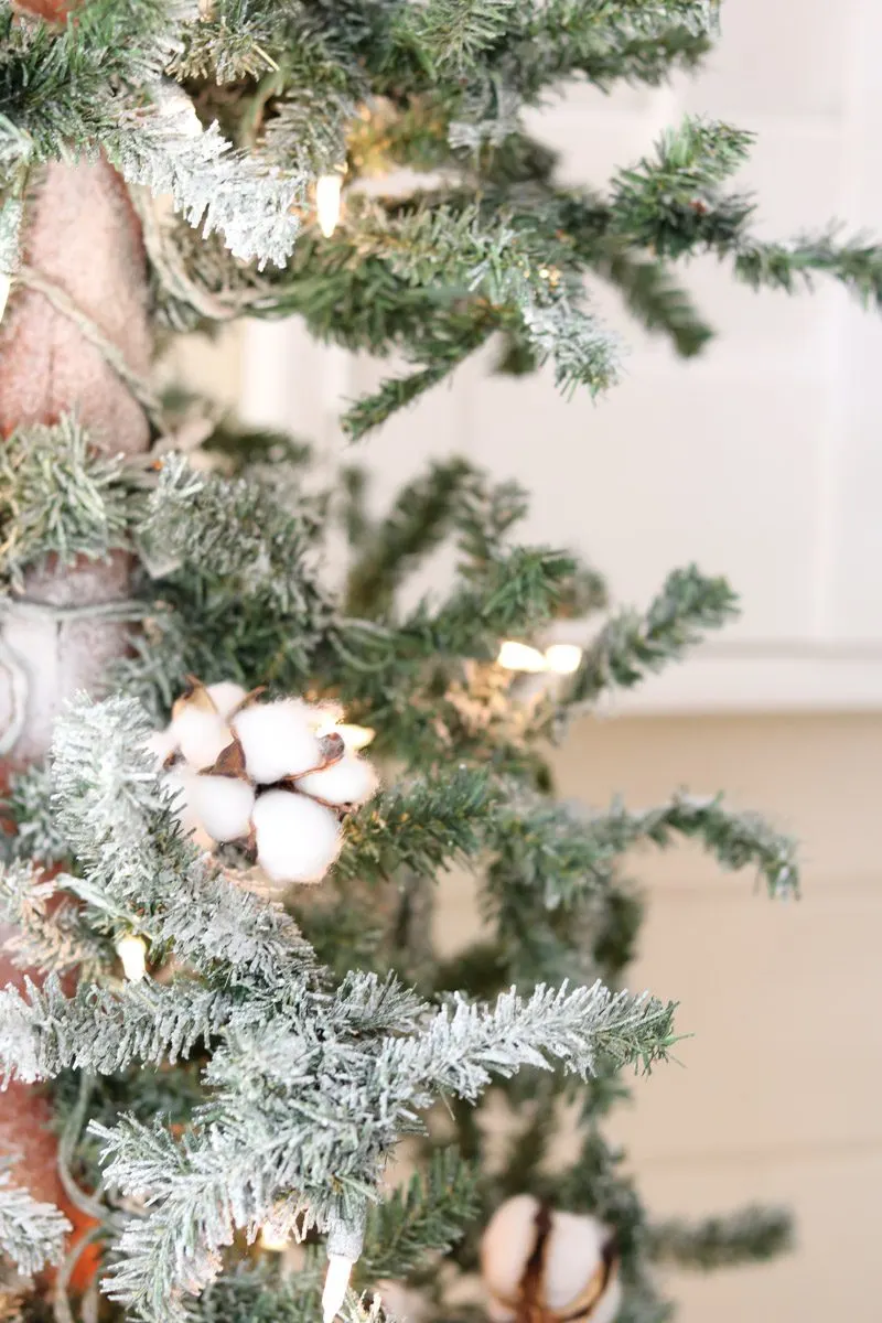Christmas tree decorating cotton