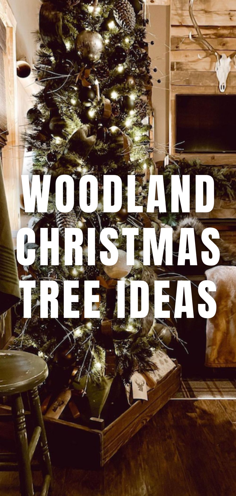 Woodland Christmas Tree Ideas for a Rustic Forest-Themed Look
