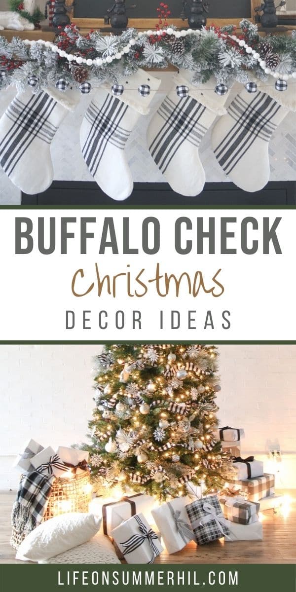 Buffalo check Christmas decor ideas
