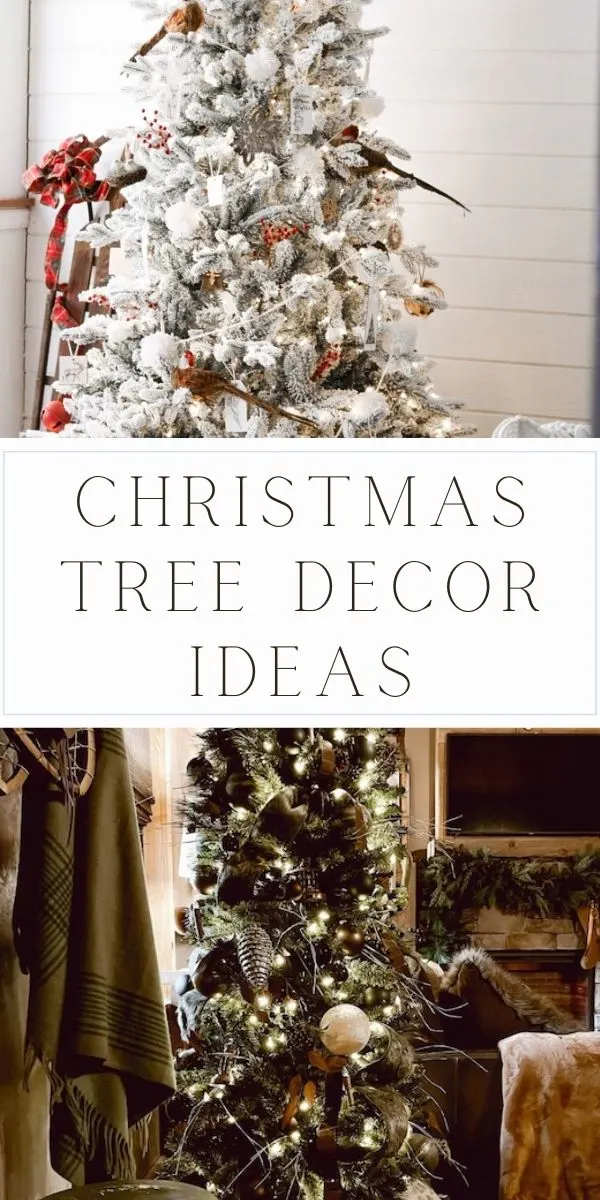 Forest themed christmas tree ideas