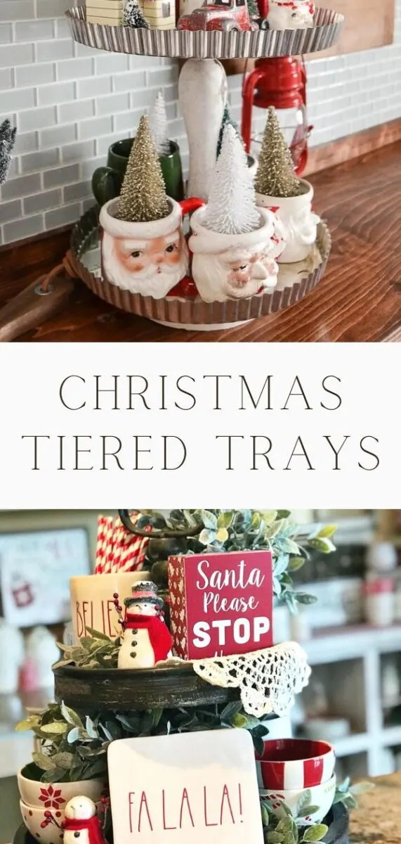 Christmas tiered tray ideas