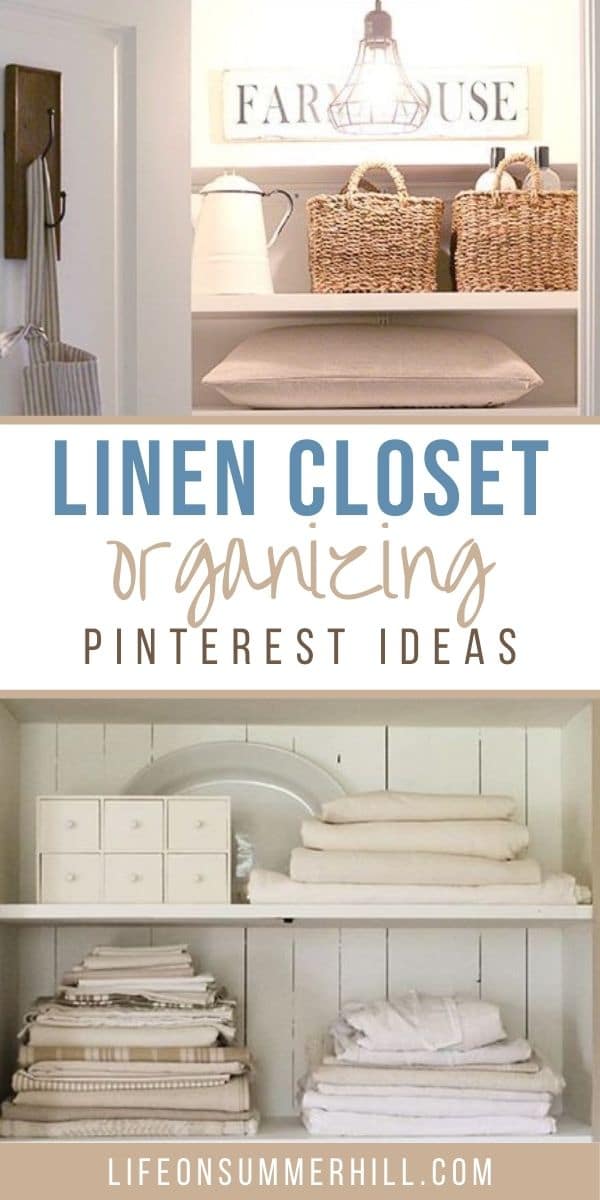 Linen Closet organizing Pinterest ideas