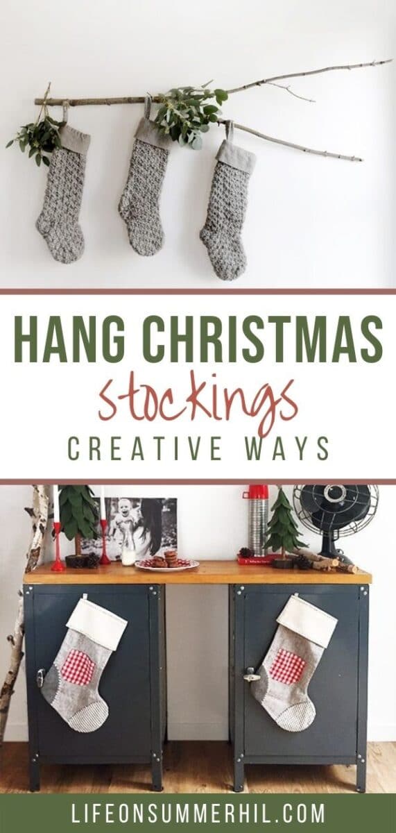 Creative ways to hang Christmas stockings