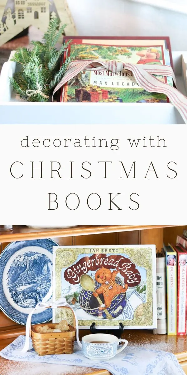 Decorating with Christmas books