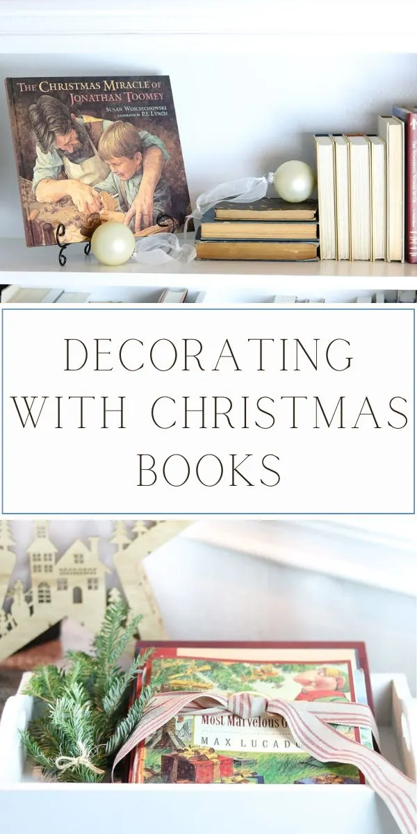 decorating with christmas books