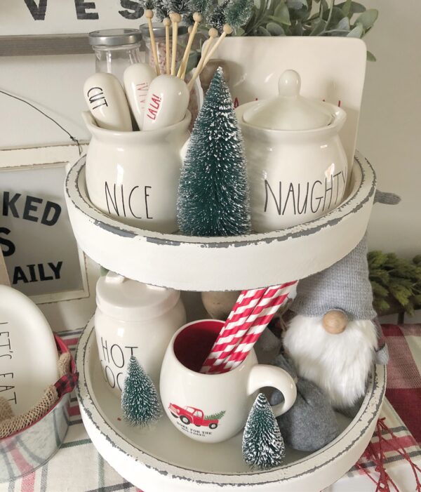 CHRISTMAS TIERED TRAY DECOR IDEAS FOR A JOLLY HOLIDAY