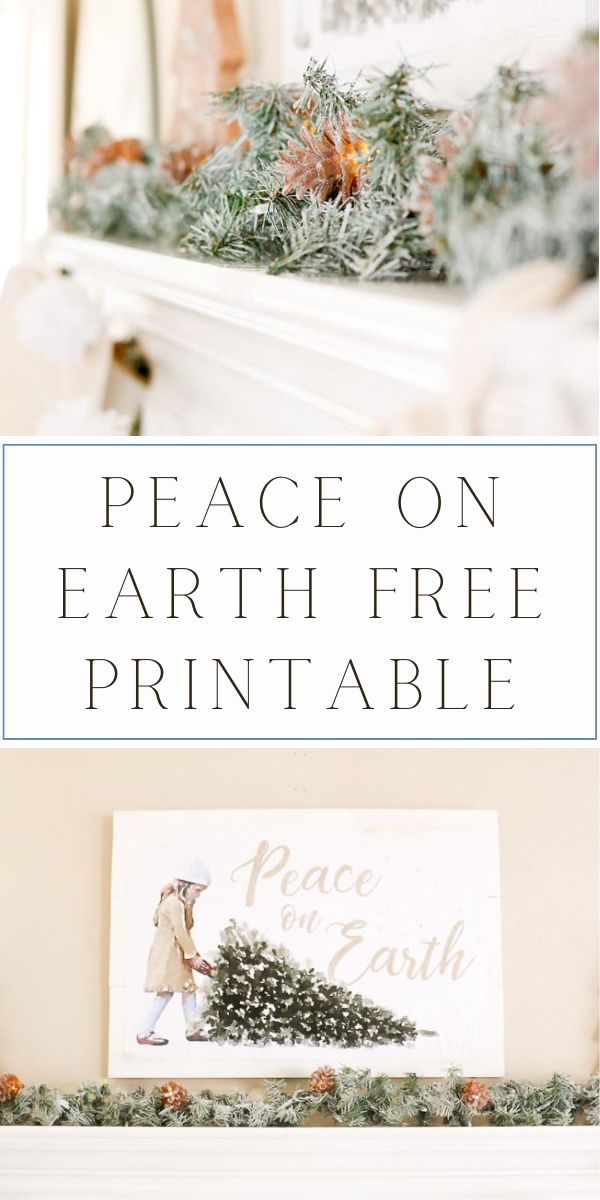peace on earth free printable