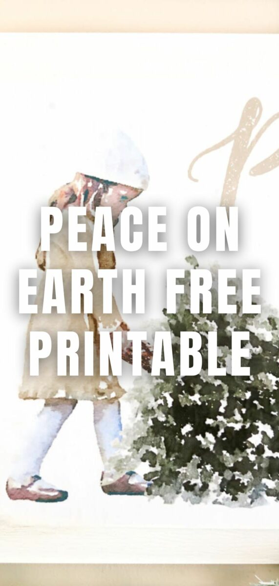 Peace on Earth free prinable art