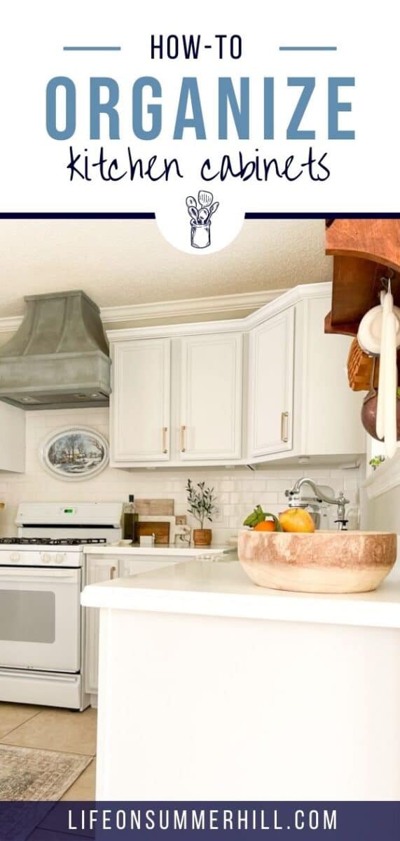 How to organize kitchen cabinets