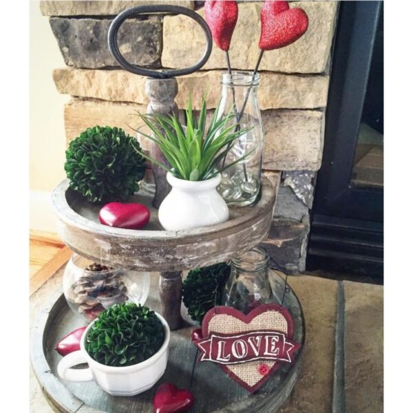 IDEAS FOR DECORATING VALENTINE TIERED TRAYS