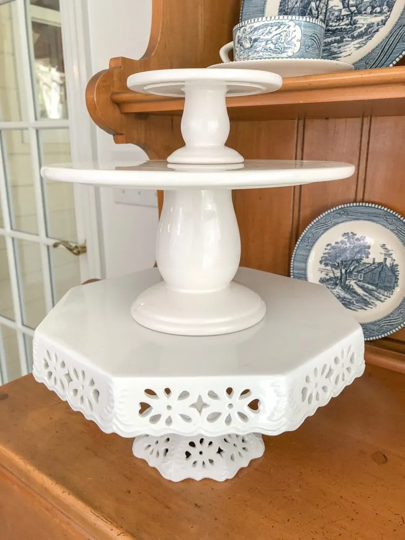 styling tiered trays cake stands