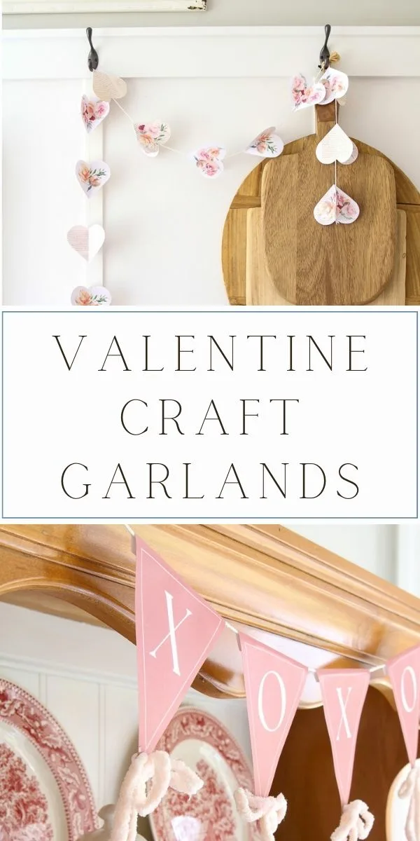 Easy Valentine craft garland ideas