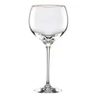 Crystal Glasses with Gold Rim
