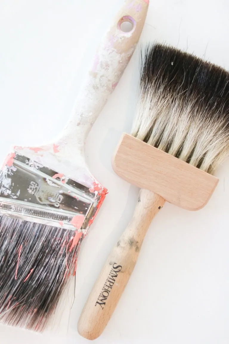 Paintbrushes used for paitning a room