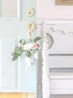 May Day Mother's Day hanging doorknob basket