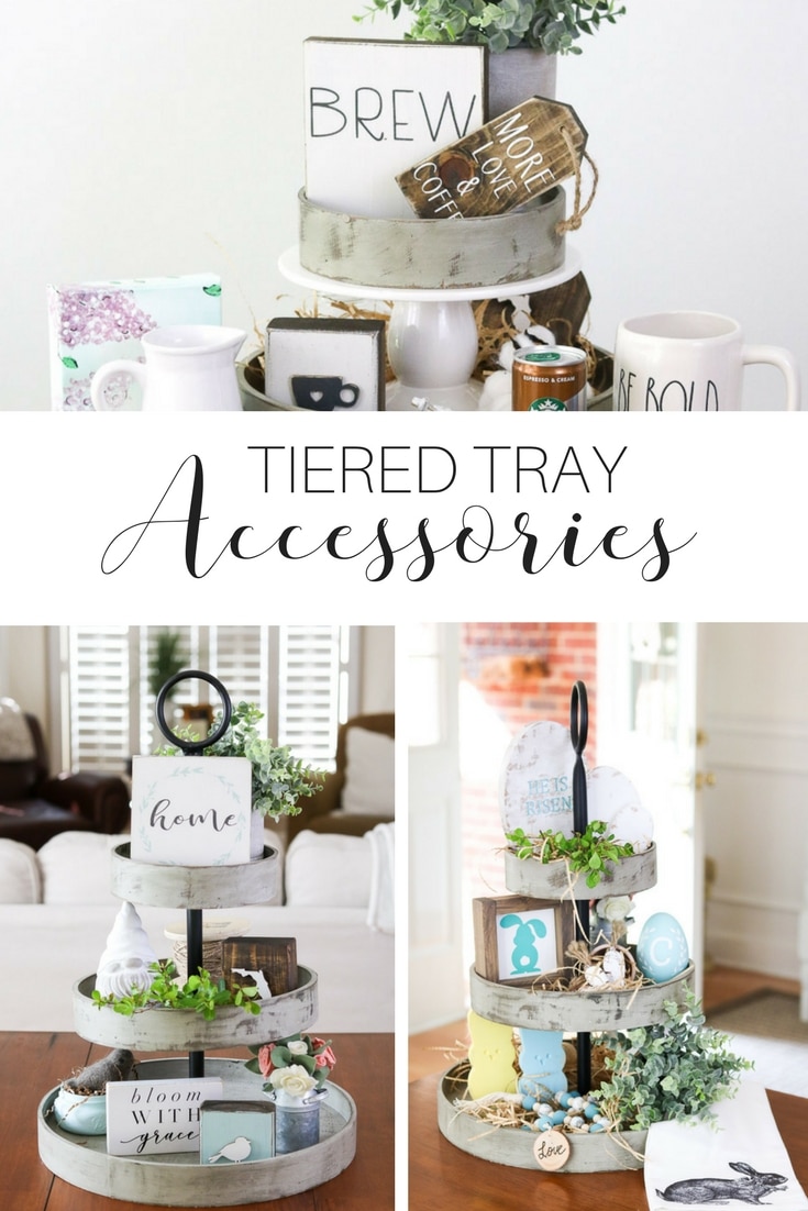 Tiered tray accessories pinterest