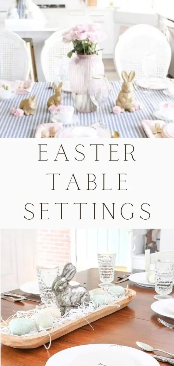 Easter table settings