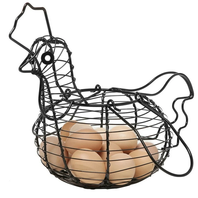 Amazon Farmhouse Kitchen Wire Chicken Egg Basket