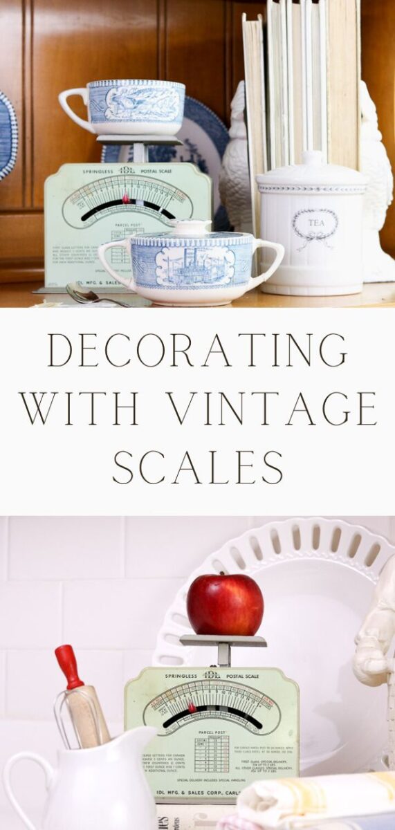 Decorating with vintage scales