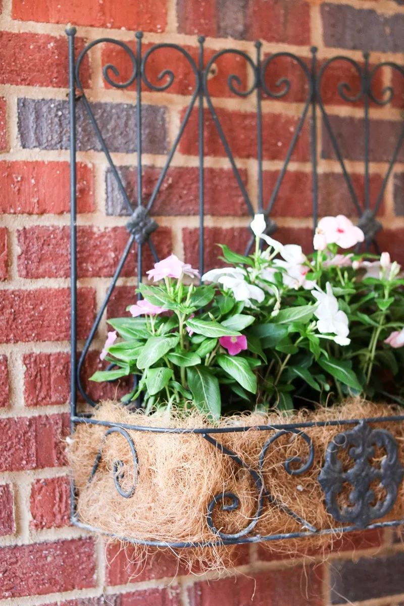 small front porch decorating ideas wall planter