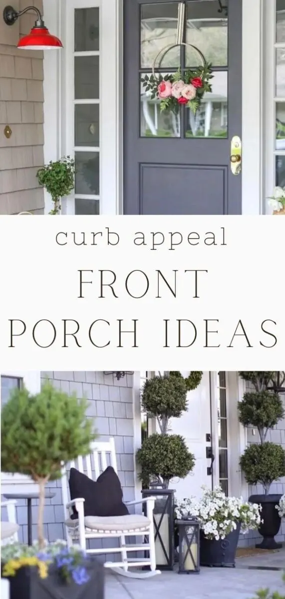 Curb appeal front porch ideas and front door ideas