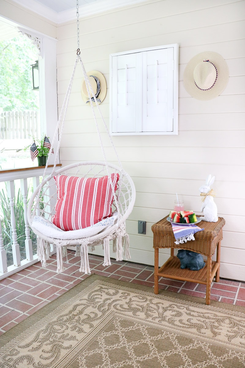 4th of July decorating ideas on the back porch