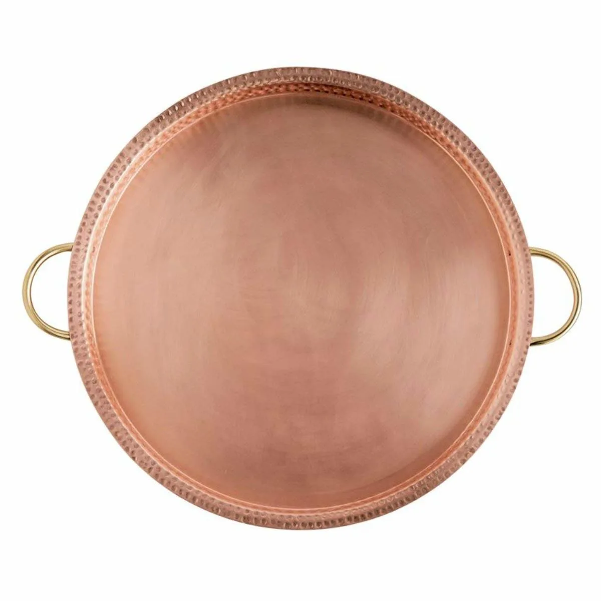Garden party essentials copper round tray