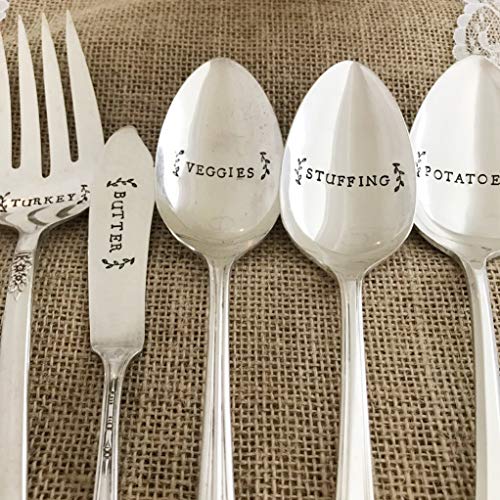 Stamped spoons are great garden party accessories