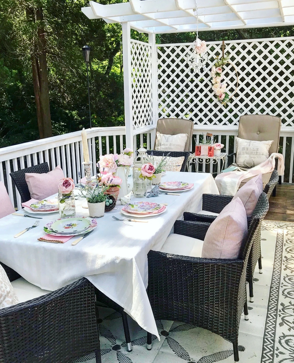 outdoor party decoration ideas painted pink peony co