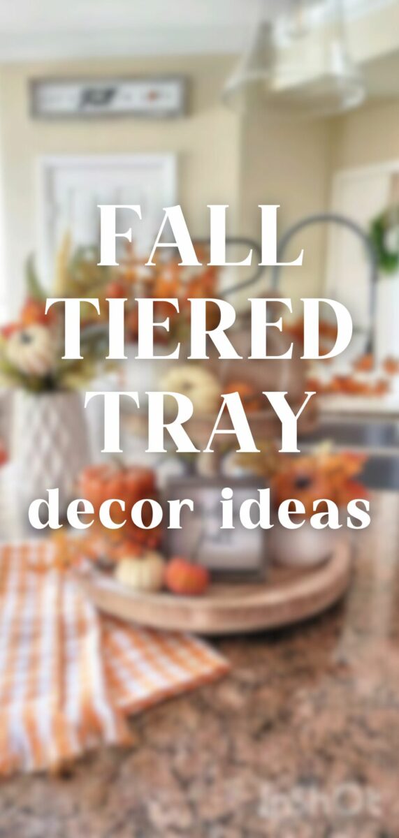 Fall tiered tray decor ideas