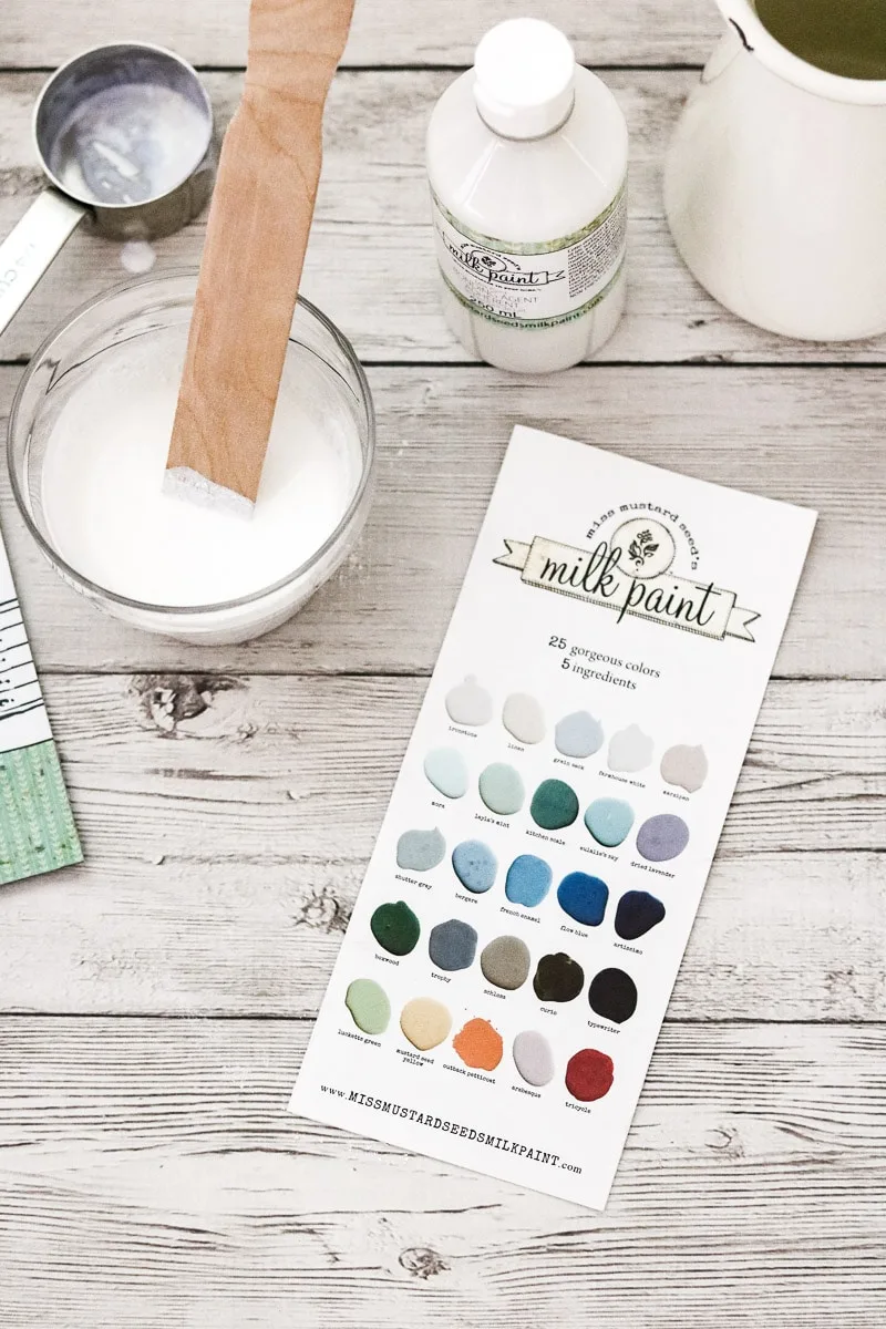How to paint with milk paint using Miss Mustard Seed paint