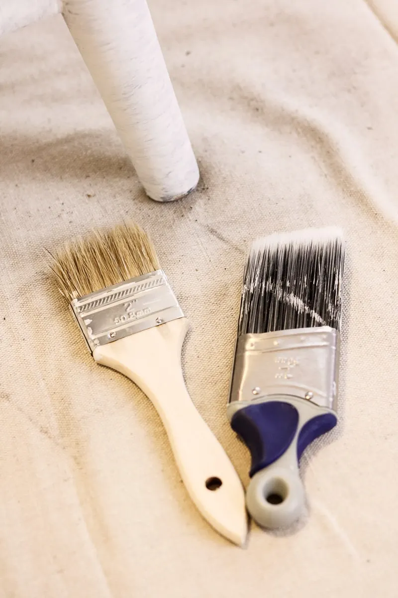 How to paint with milk paint using a Wooster paint brush