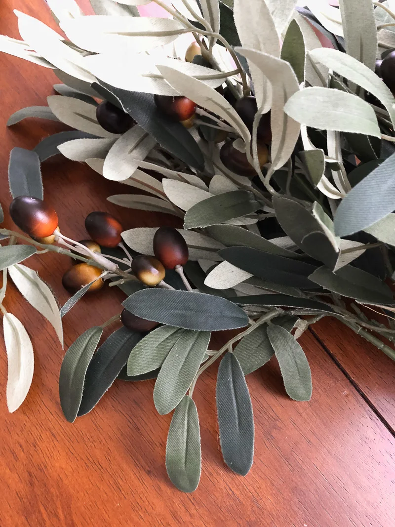 decorating with dough bowls using olive branches