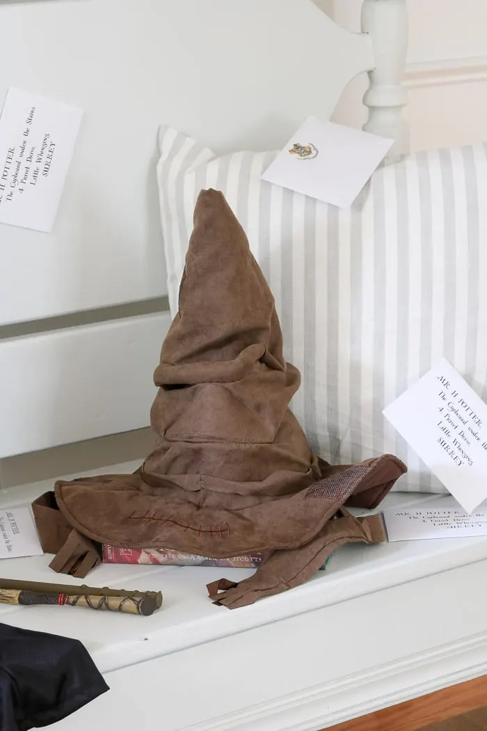 Halloween Decorations for a Harry Potter Celebration. Sorting hat