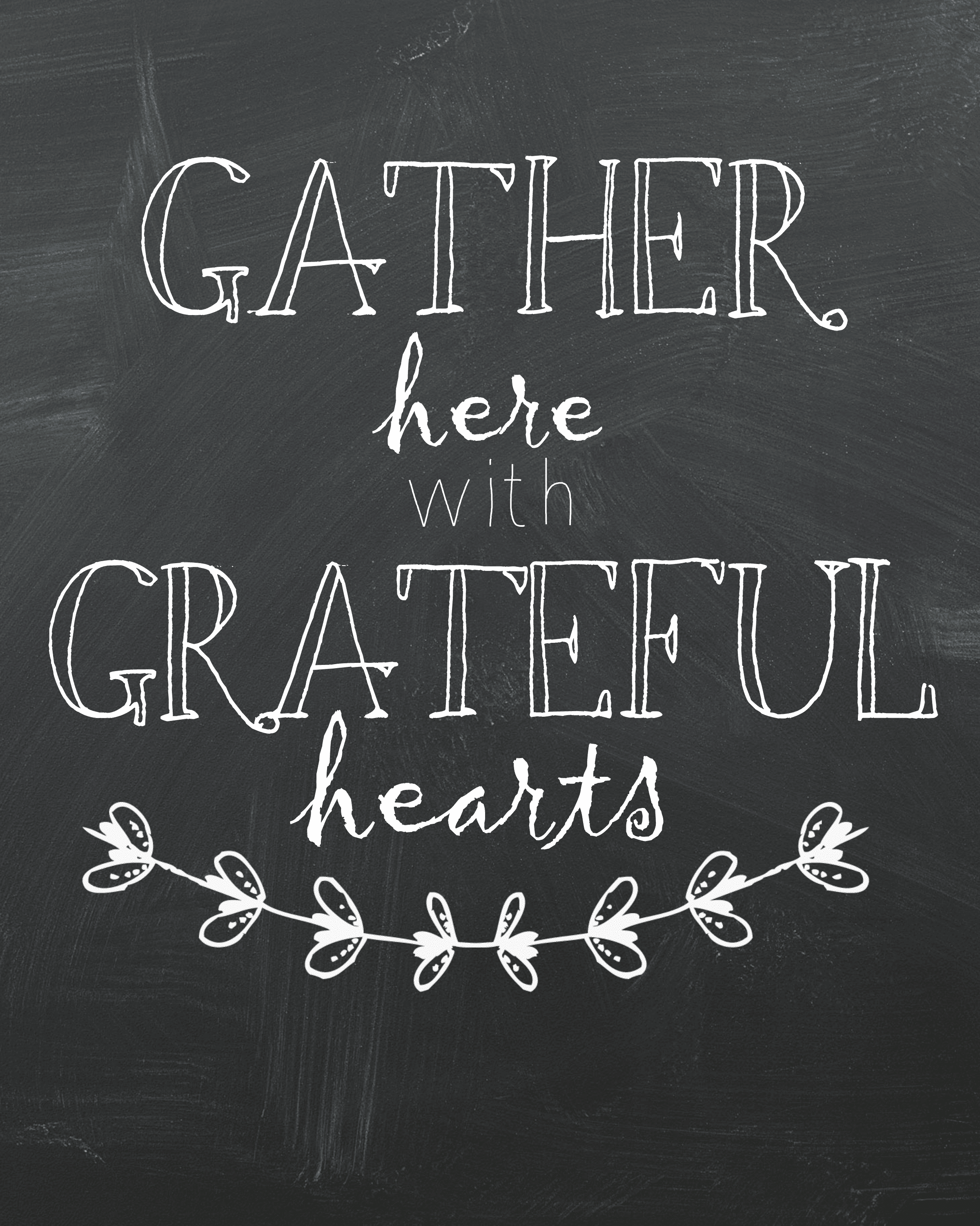 Free Fall Printables Pockets Full Of Wonder Chalkboard Gather Here With Grateful Hearts