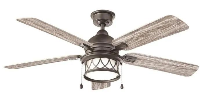 Farmhouse Ceiling Fan Artshire 52 in. Integrated LED Indoor/Outdoor Natural Iron Ceiling Fan with Light Kit