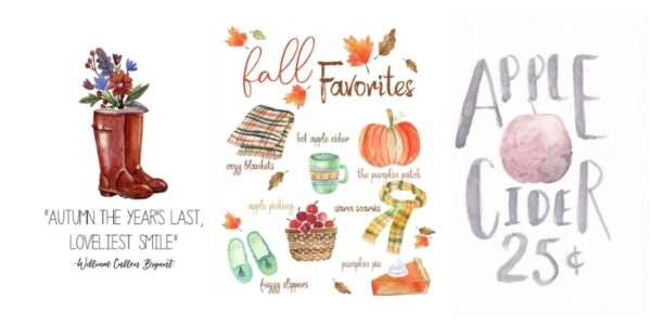 FREE FALL PRINTABLES THAT SAY HELLO TO FALL