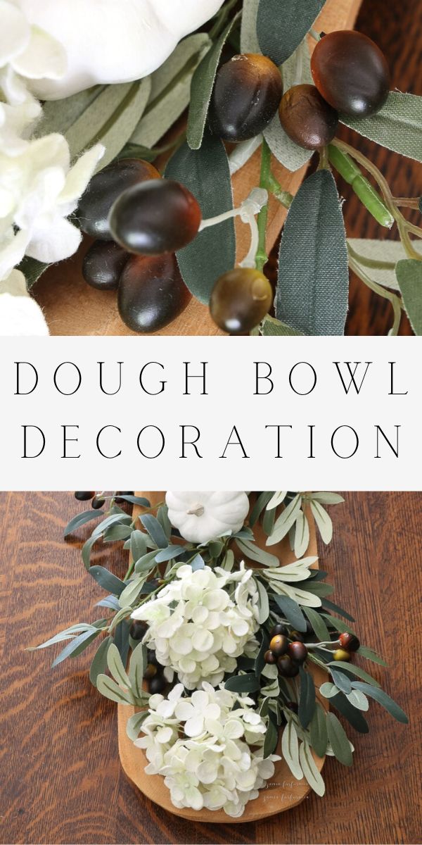 DIY dough bowl decoration