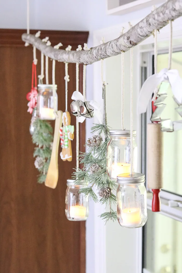 Mason jar Christmas tree Ball® jar ornament tutorial